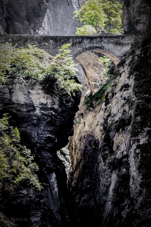 Old Stone Bridge over Gorge